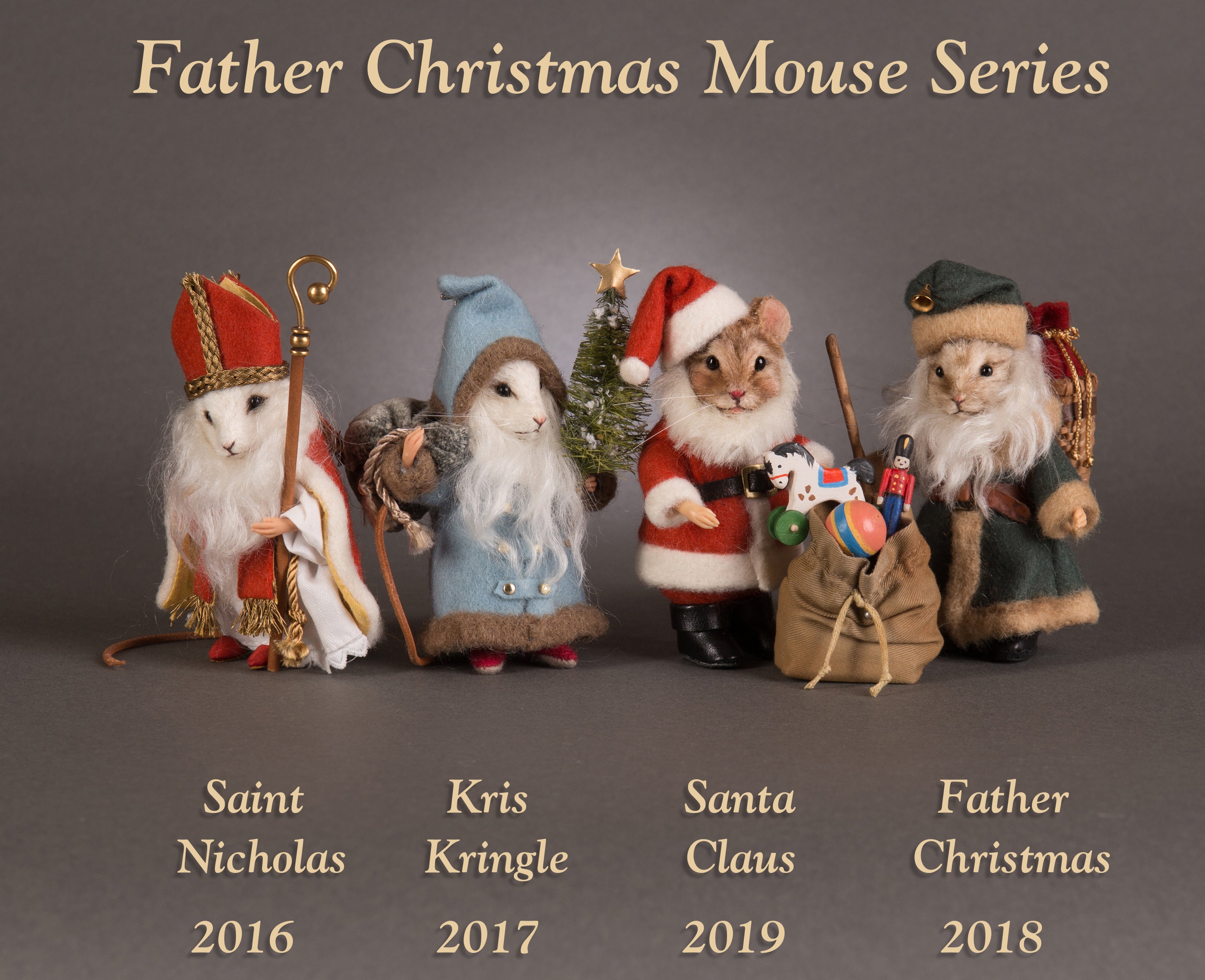 Father Christmas Mice Series - 4 piece set AP #1