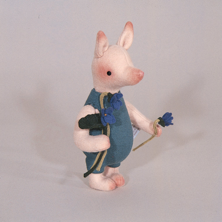 Piglet With Violets